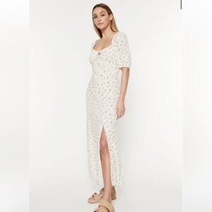 Bardot Ditsy Floral Midi Dress Bloomingdale’s Peasant Dress Size 10 Large